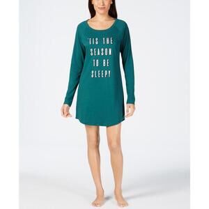 Jenni By Jennifer Moore Womens Graphic-Print Sleepshirt Size XS